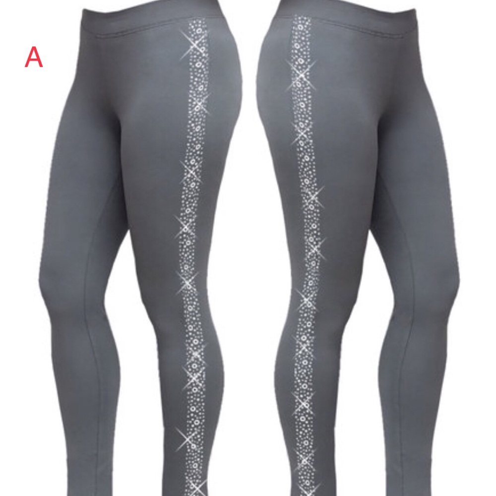 Embellished Stretch Cotton Leggings